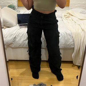 Vintage black y2k cargo pants